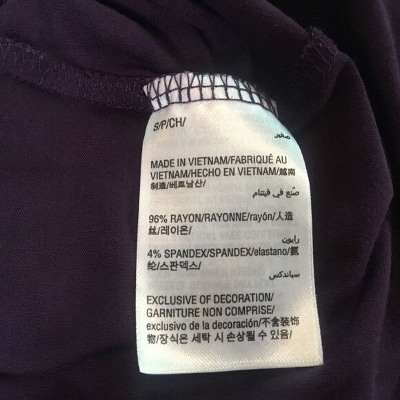 NWOT. Alfani Brand Eggplant Women’s S Blouse - Picture 8 of 9